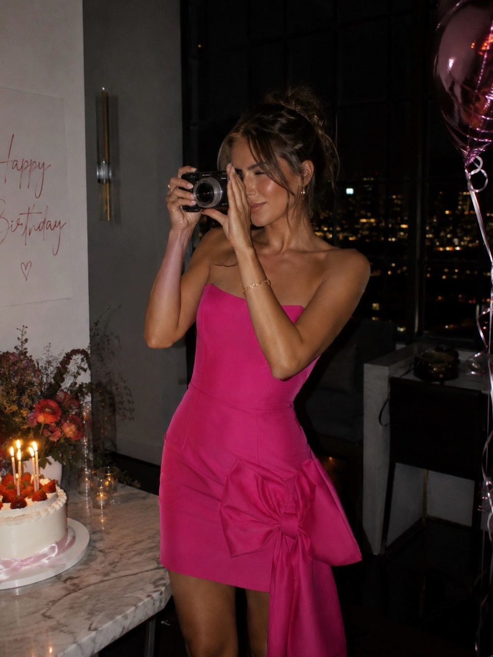 Genova Dress in Fuchsia ELLIATT
